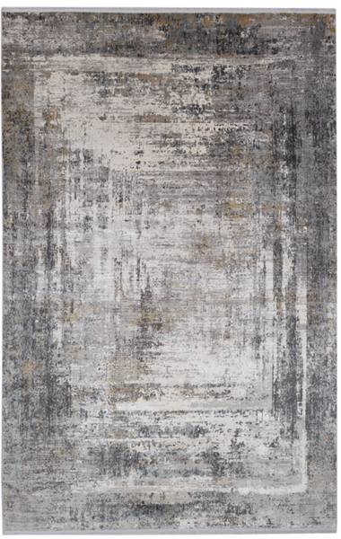 Wohnzimmerteppich BRODERIE Grau - Tiefe: 240 cm