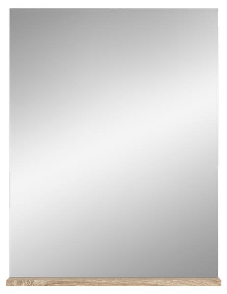 Badezimmer Spiegel Mambo Braun - Holzwerkstoff - Glas - Metall - 60 x 79 x 18 cm