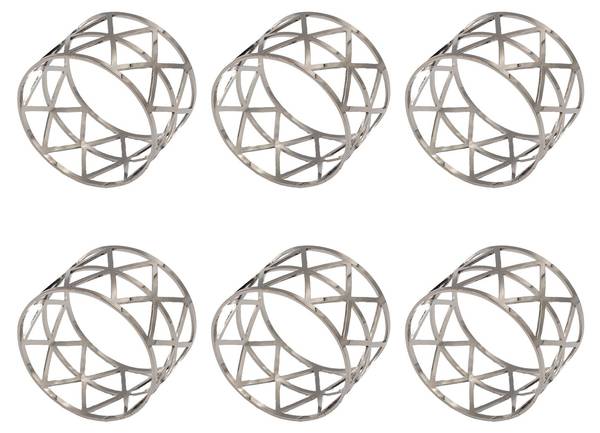 Serviettenring ALINA 6er Set Silber