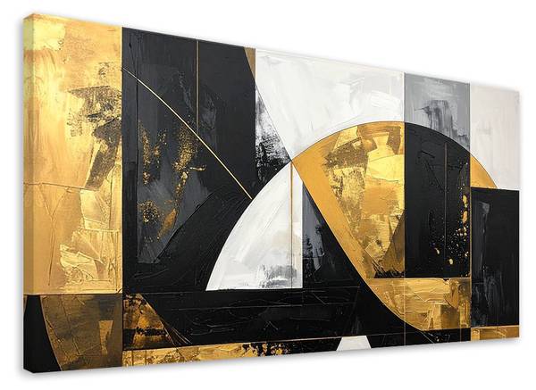 Wandbild Abstrakte Geometrie 100 x 50 cm