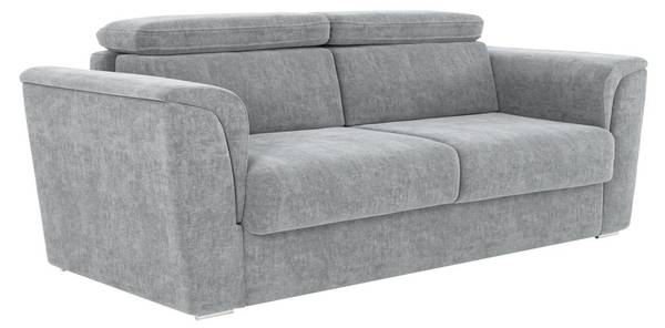 Schlafsofa RIZORA Grau - Textil - 223 x 95 x 230 cm