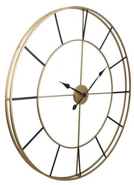 Wanduhr ASHLAND Gold - Metall - 6 x 110 x 110 cm