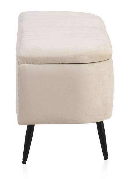 Bank 10276 Beige - Textil - 38 x 46 x 100 cm