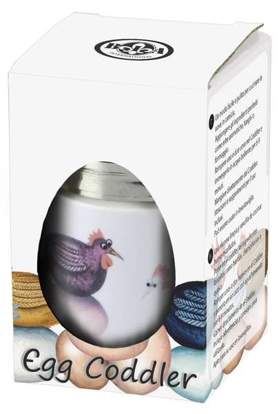 Eier-Coddler Hatching Eggs 2er-Set Weiß - Porzellan - 7 x 9 x 7 cm