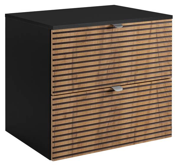 Meuble vasque Tames Noir - Argenté