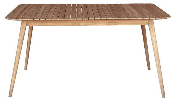 Gartentisch APRIL Beige - Massivholz - 150 x 75 x 90 cm