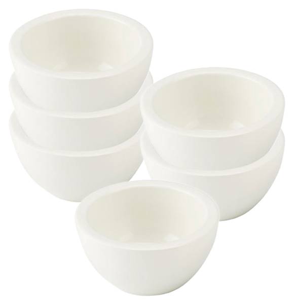 Dipschälchen Artesano Original 6er Set Weiß - Porzellan - 8 x 5 x 8 cm
