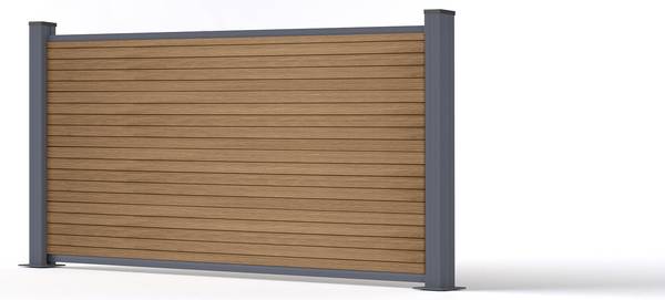 Zaun PRIEL Braun - 800 x 800 cm