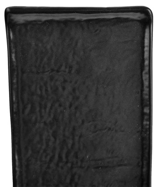 Serviertablett 153857 Schwarz - Keramik - 12 x 2 x 34 cm