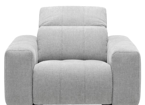 Sessel ALVARO Grau - Metall - Kunststoff - Textil - Holz teilmassiv - 115 x 79 x 109 cm