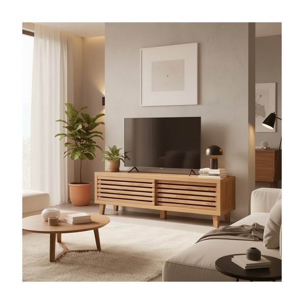 TV-Möbel LIAM Braun - Holzwerkstoff - 35 x 45 x 140 cm