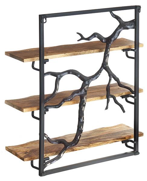 Wandregal TWIGSHELF3 Braun - Holzwerkstoff - 20 x 66 x 59 cm