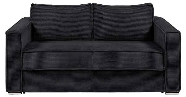 Schlafsofa LORETO Schwarz - Textil - 195 x 90 x 223 cm