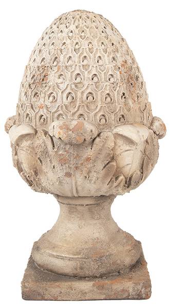 Ornament Tannenzapfen Deco&Tripp Beige - Keramik - 27 x 45 x 27 cm