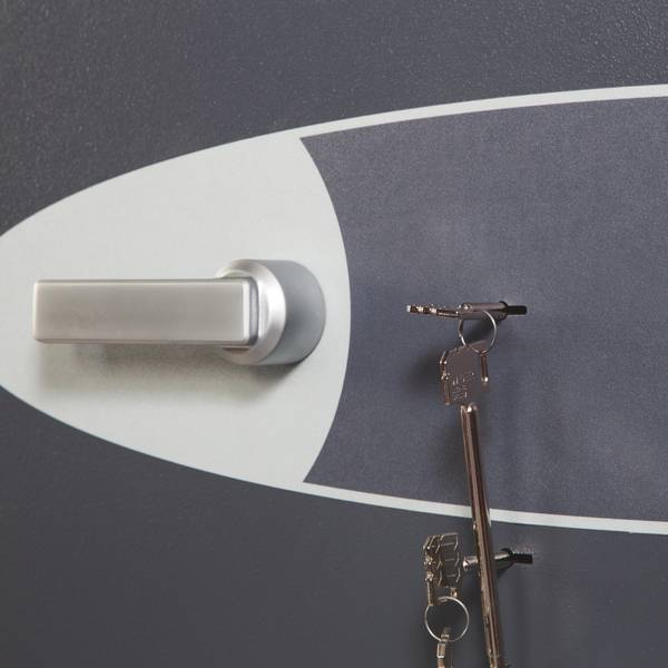 Sicherheitstresor HS2053K Grau - Stahl - 52 x 97 x 50 cm