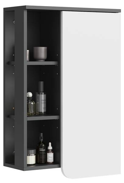 Badschrank Karen 54648 Anthrazit - Weiß