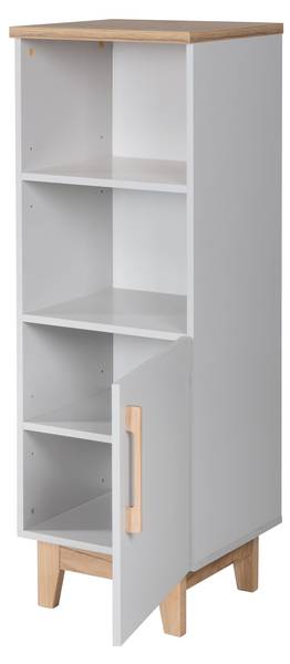 Kast Caro grijs - eikenhout - 45 x 128 x 42 cm