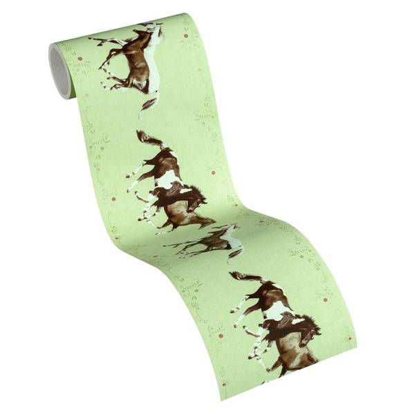 Frise "Mustang" Marron - Vert - Rosé - Blanc