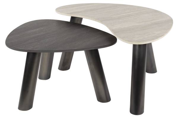 Couchtisch TWIN Grau - Stein - 88 x 41 x 75 cm