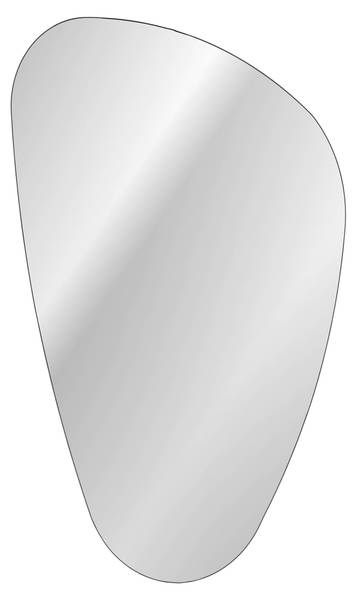 Miroir mural LUSTRO Gris - Verre - 74 x 103 x 1 cm