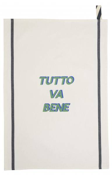 Geschirrtuch Tutto Weiß - Textil - 70 x 1 x 50 cm