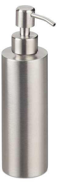 Zeeppompje rvs 300 ml zilver - metaal - kunststof - 6 x 21 x 7 cm