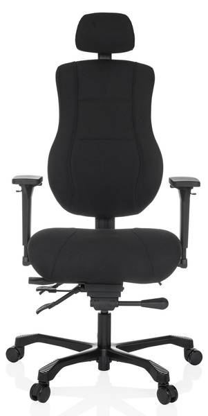 Chefsessel 24 HOURS BASIC Schwarz - Polyester - 68 x 151 x 70 cm