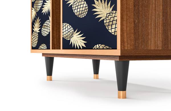 Sideboard BS5 Walnuss Braun - Holzwerkstoff - 94 x 96 x 41 cm