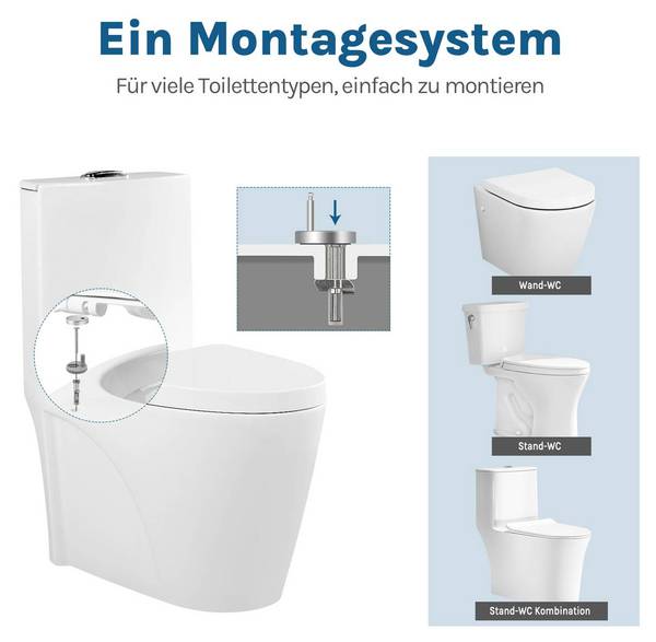 Wc Sitz Luke Weiß - Kunststoff - 37 x 5 x 47 cm