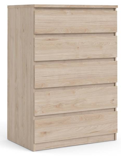 Kommode Nada Braun - Holz teilmassiv - 77 x 112 x 50 cm
