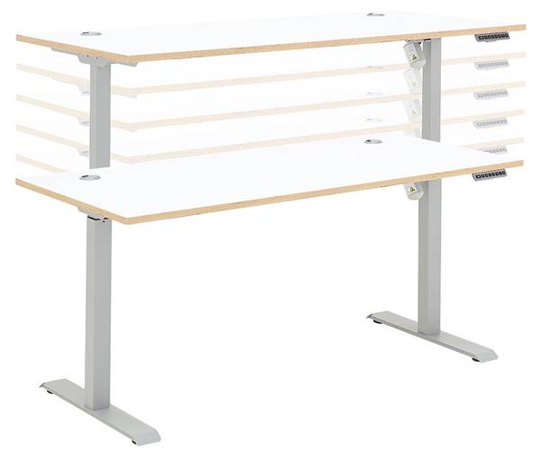 Schreibtisch MANRESA-36-19 Weiß - Holzwerkstoff - 205 x 72 x 77 cm