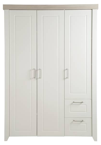 Set de chambre bébé Felicia 3 pcs Blanc - Acier inoxydable