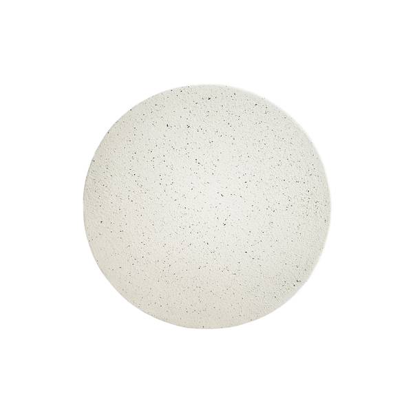 Beistelltisch Travertine Schwarz - Weiß