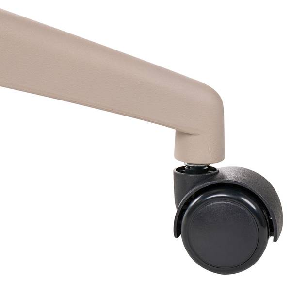 Bürostuhl ARDOUR Beige - Schwarz - Kunstleder - 68 x 115 x 68 cm