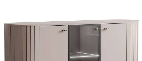 Dressoir ELODIE II 3D beige - zwart
