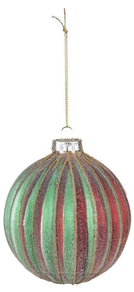Weihnachtskugel Xmas 38564 2er Set Rot - Glas - 10 x 10 x 10 cm