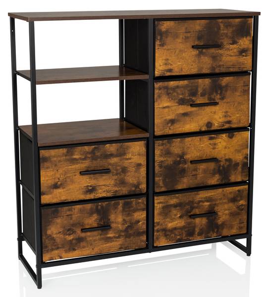 Kommode RAGALA Braun - Aluminium - 84 x 92 x 30 cm