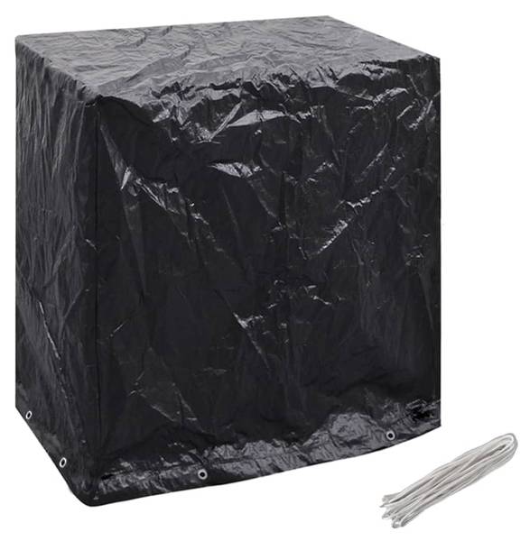 Tuinmeubel Hoes 3028508 zwart - aluminium - polyethyleen - 55 x 182 x 160 cm