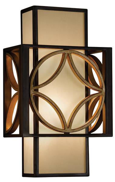 Flächenbündige Wandleuchte Remy Braun - Metall - 21 x 35 x 11 cm