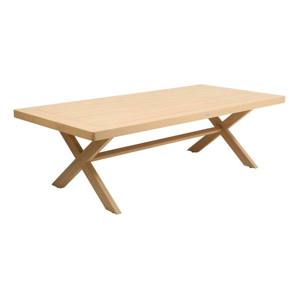 Gartentisch XENIA Beige - Massivholz - 250 x 76 x 120 cm
