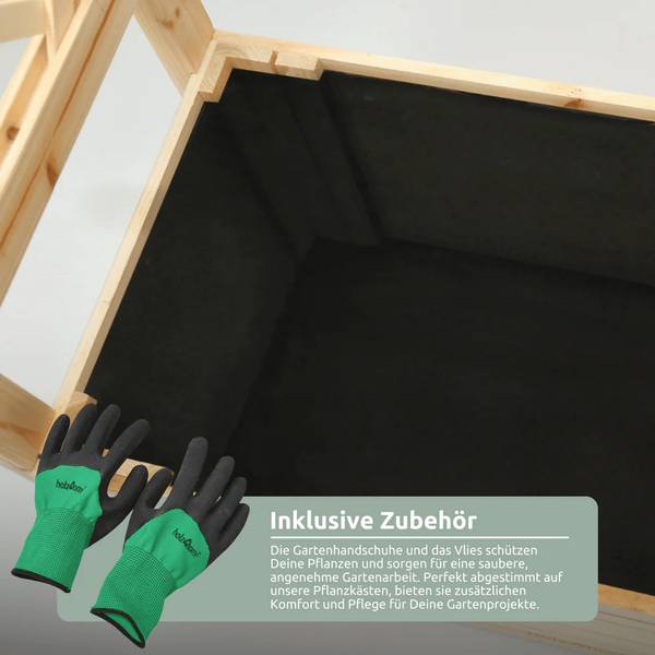 Hochbeet mit Rankgitter THAO 58 x 35 cm