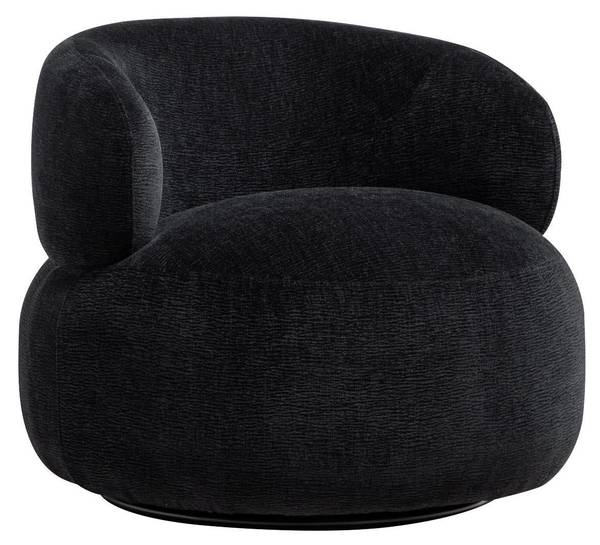 Drehsessel Max Anthrazit - Flachgewebe - Polyester