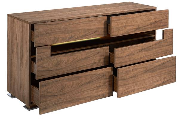 Anrichte 7076 Braun - Nussbaum - Walnuss - Zink - 140 x 71 x 43 cm