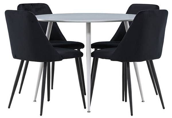 Essgruppe Plaza 5-teilig Grau