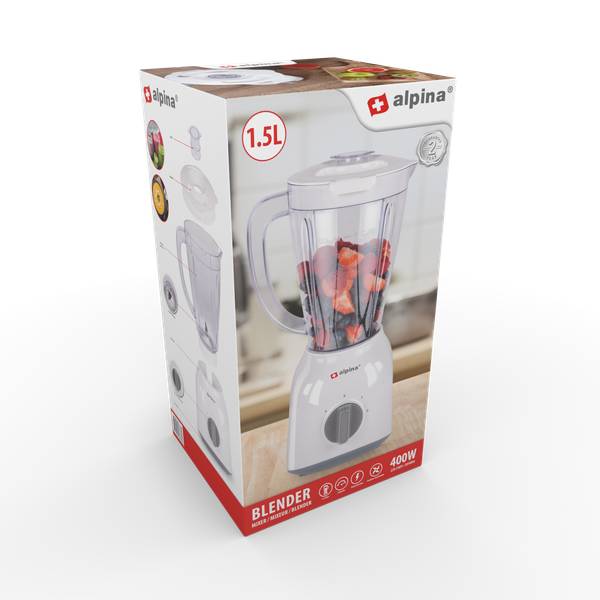 Mixer MEARHO11360001 Weiß - Kunststoff - 19 x 37 x 20 cm