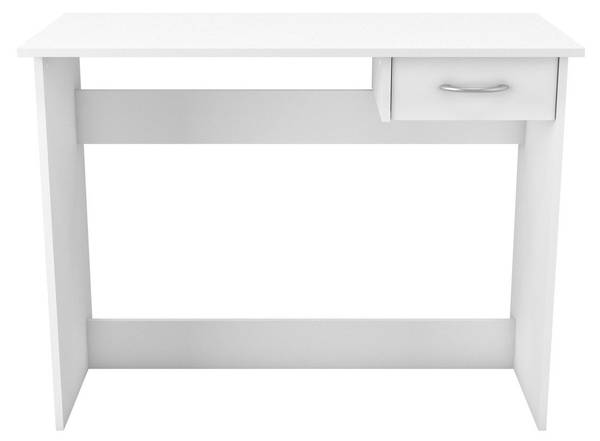 Schreibtisch ALPIN Weiß - Holzwerkstoff - 50 x 77 x 101 cm