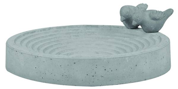 Vogeltränke FB297 Grau - Stein - 29 x 9 x 29 cm