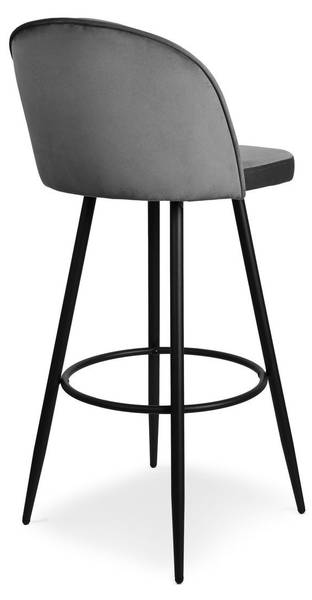Barstühle HOUNDI 2er Set Dunkelgrau