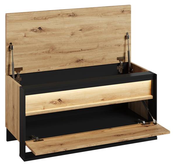 Garderobe-Set Quant IX, 5-er Set Braun - Holzwerkstoff