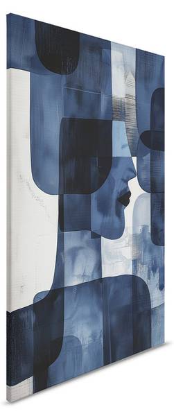 Leinwandbild Abstract Man 80 x 120 cm